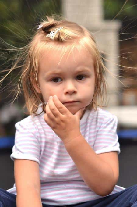 young blonde toddler