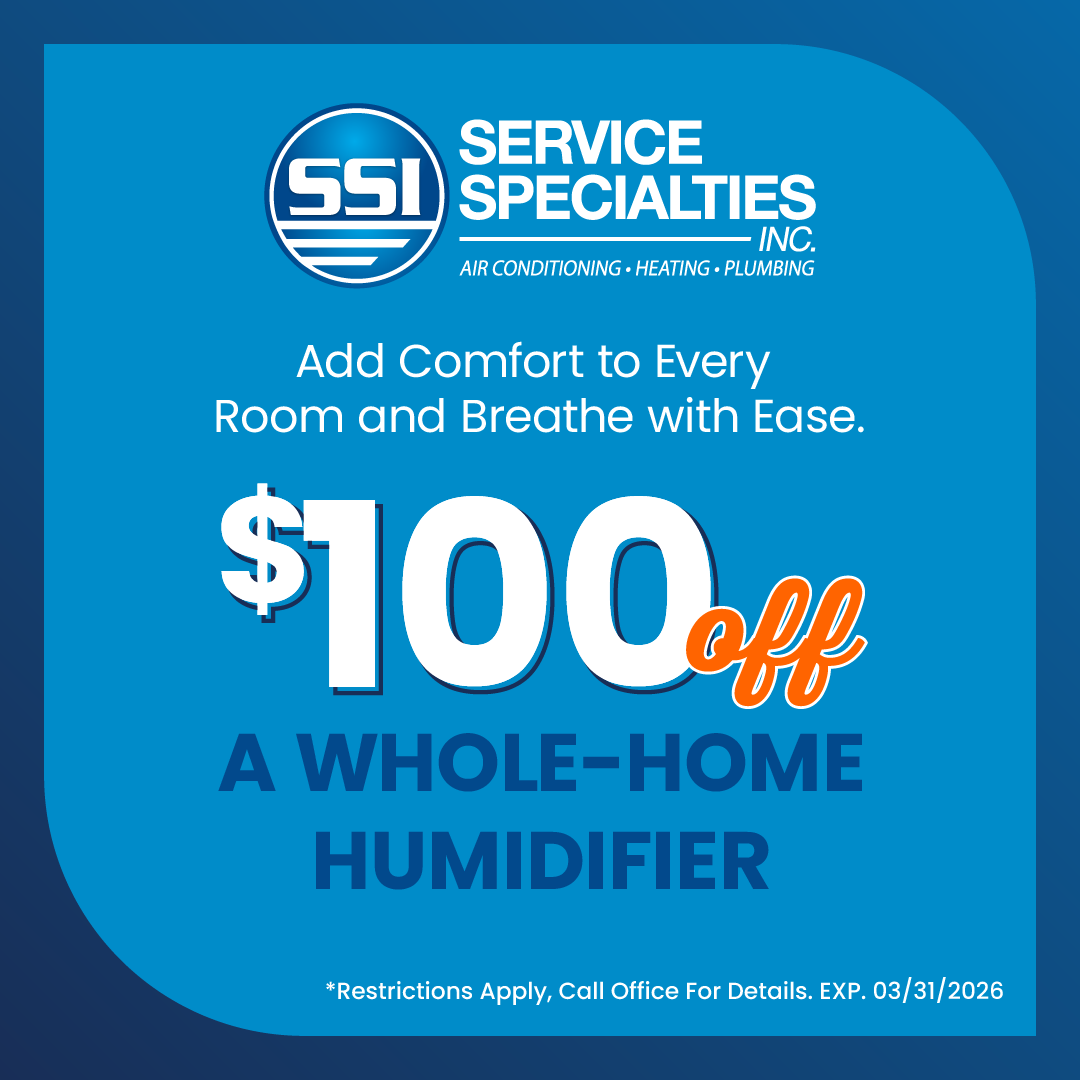 $100 OFF a whole-home humidifier